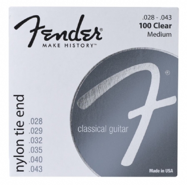 Fender Klasik 100 Clear/Silver 28-43