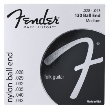 Fender Klasik 130 Clear/Silver 28-43