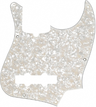 Fender Pickguard Jazz Bass 10 Hole 4-Ply Aged WMT