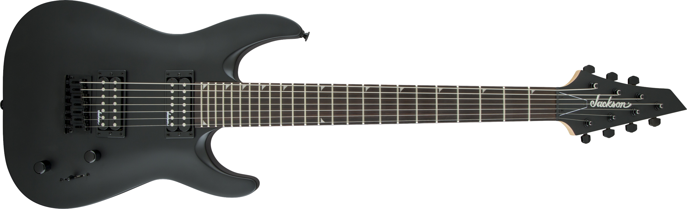 Jackson JS Dinky Arch Top JS22-7 DKA HT Amaranth Klavye Satin Black 7 Telli Elektro Gitar