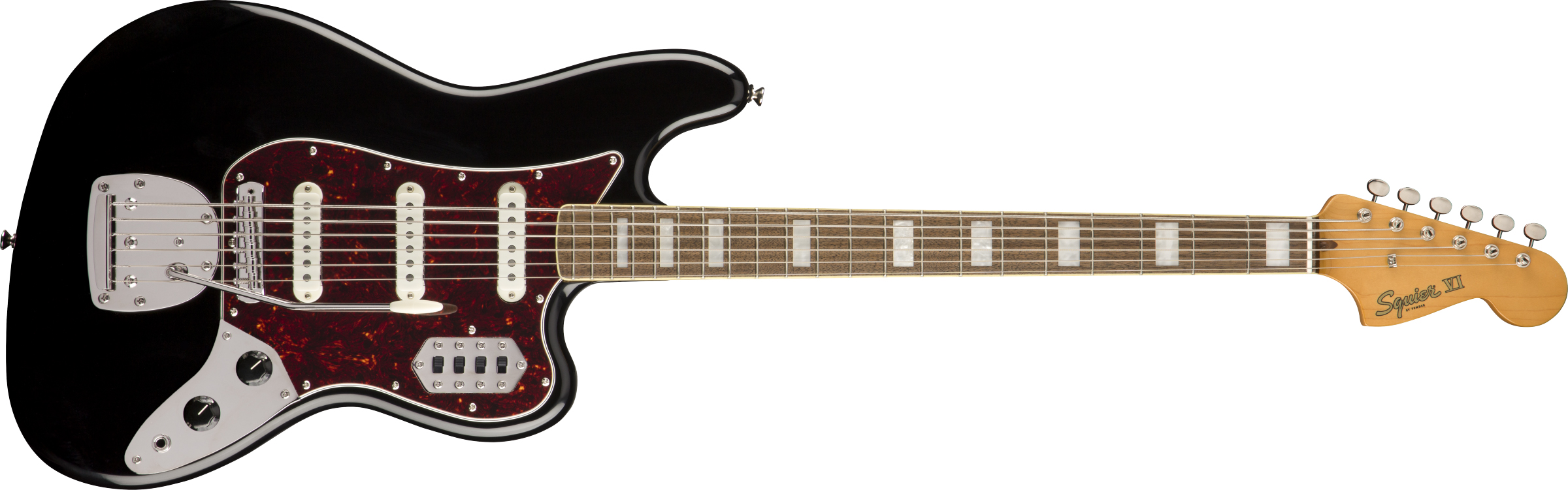 Squier Classic Vibe Bass VI Laurel Klavye Black 5 Telli Bas Gitar