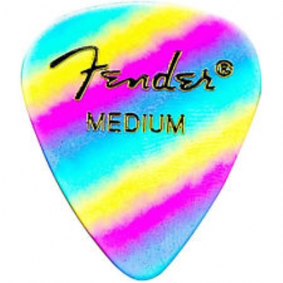 Fender 351 Medium Rainbow 12 Count